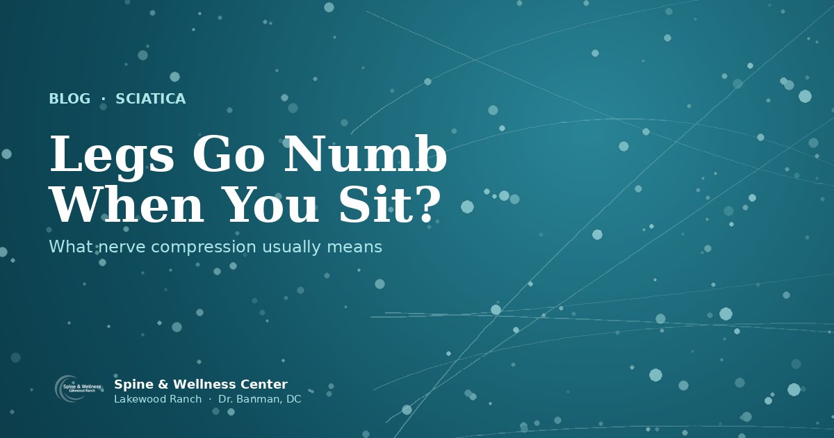 Person massaging their lower leg and calf, experiencing numbness and tingling sensations associated with sciatic nerve compression