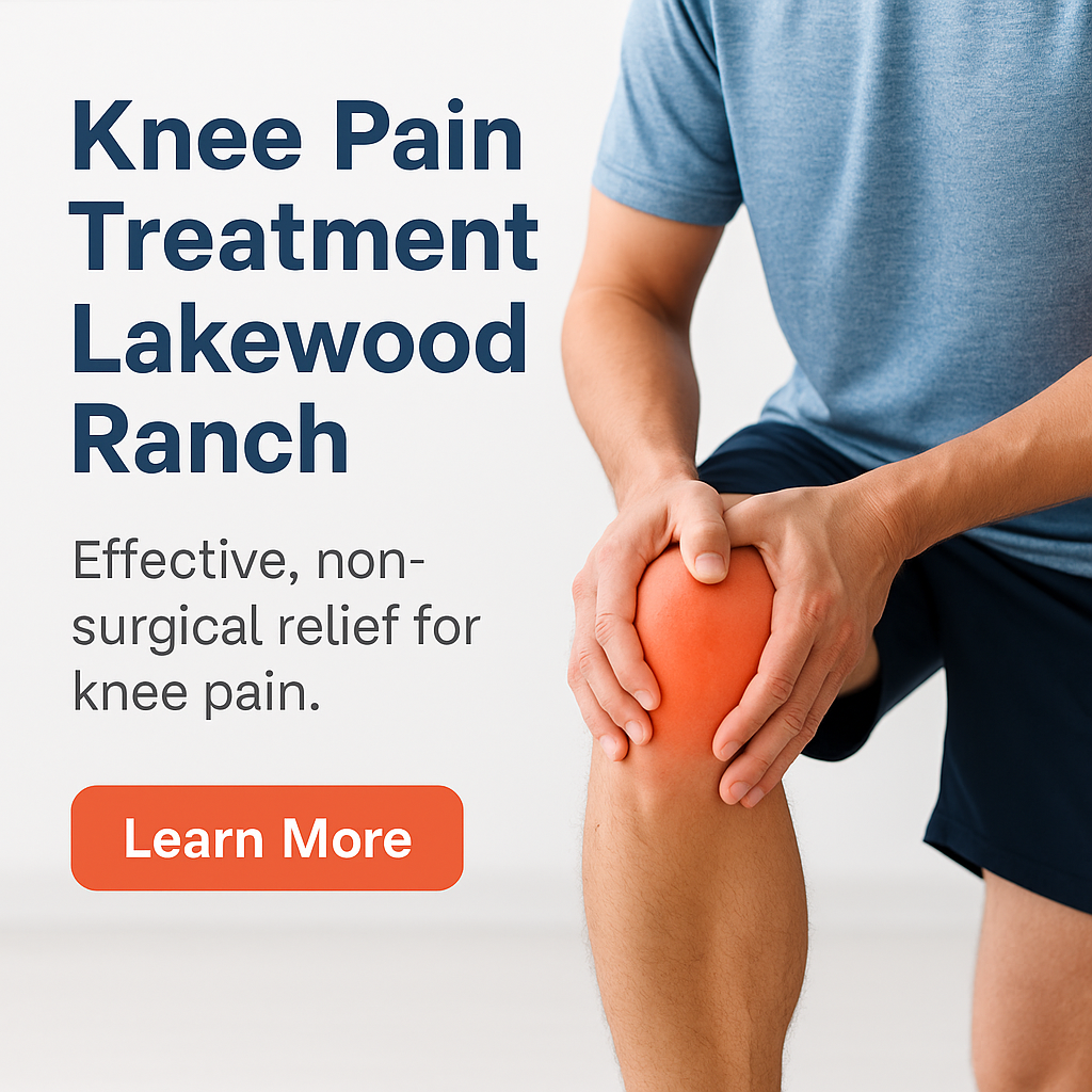 Knee decompression traction unit used at Spine & Wellness Center Lakewood Ranch